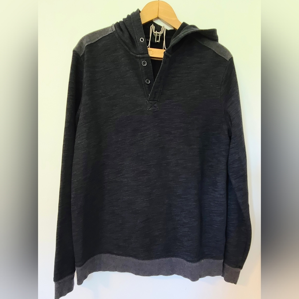 Marc Anthony Men's quarter button hooded sweatshirt - XL